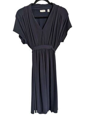NY&Co Classic Navy V-Neck Women’s Dress - Large